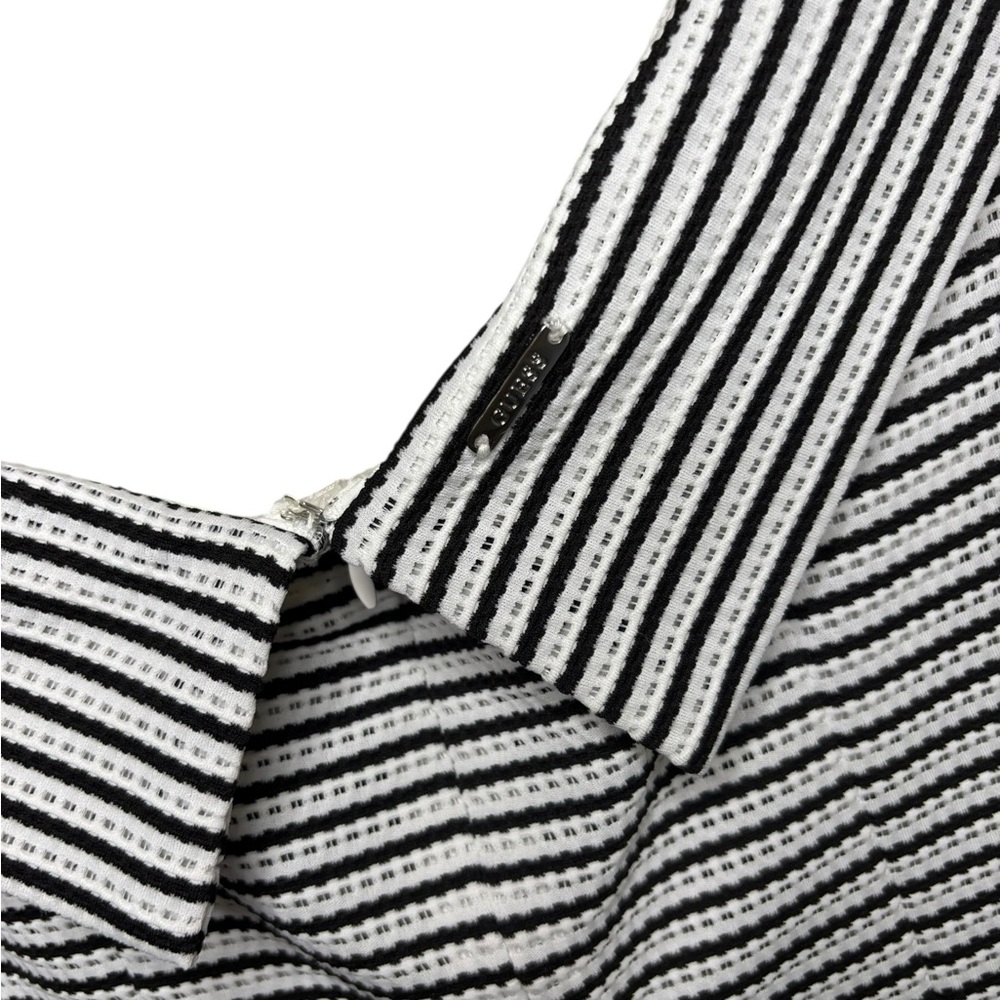 Guess Black and White Striped Mini Dress - L NWT - Picture 7 of 8
